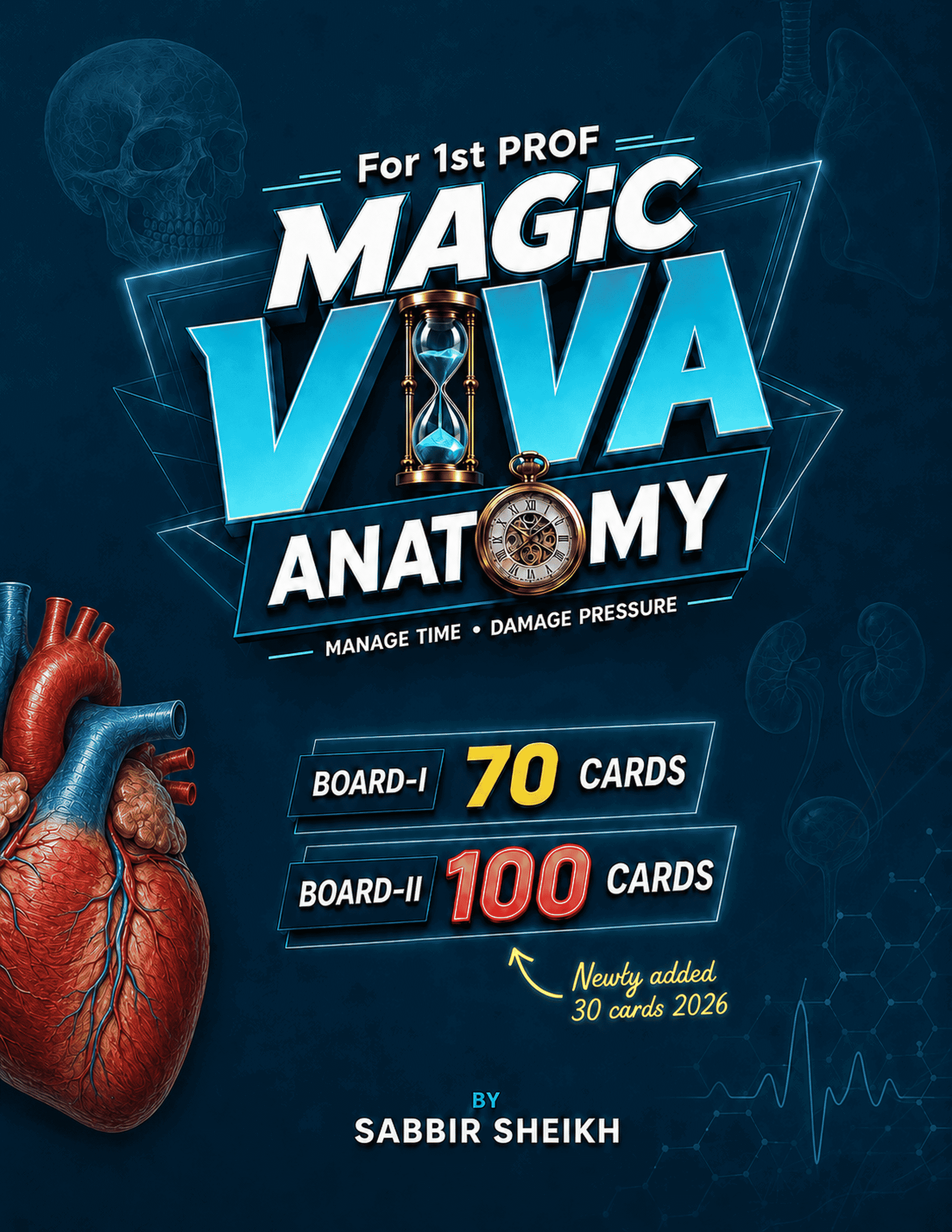 MAGIC VIVA ANATOMY — Anatomy Viva Book for MBBS 1st Prof, Board-I 70 ও Board-II 100 viva card